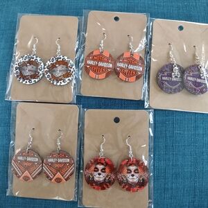 Harley-Davidson Multicolor Logo Earrings Collection
